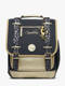 navy gold leopard