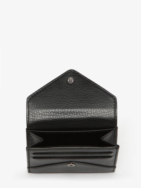 Coin Purse Leather Yves renard Black enveloppe 29250 other view 1