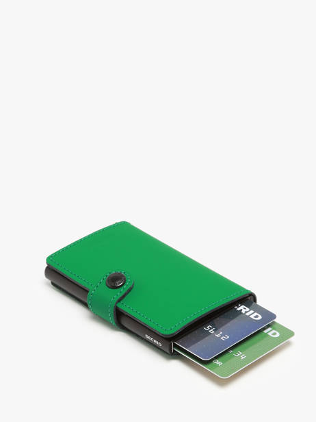 Porte-cartes Matte Cuir Secrid Vert matte MM vue secondaire 1
