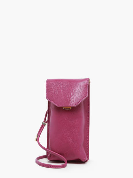Leather Eva Art Déco Phone Bag Paul marius Violet la suite art deco EVAART