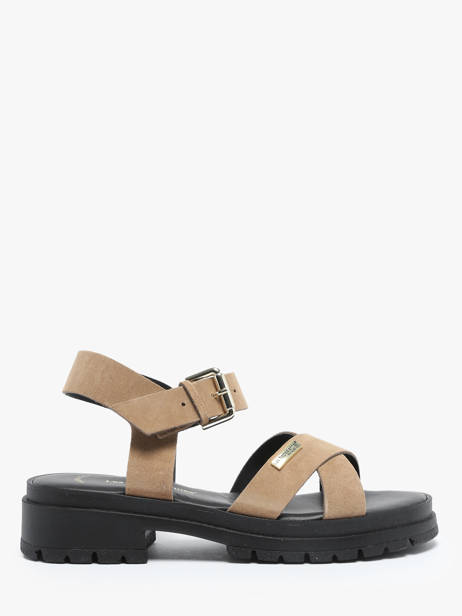 Sandals In Leather Les tropeziennes Beige women TIHASUED