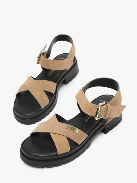 Sandals In Leather Les tropeziennes Beige women TIHASUED other view 3