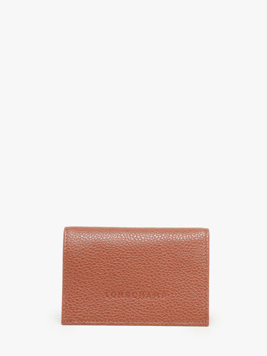 Longchamp Le foulonné Bill case / card case Brown