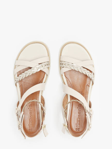 Sandals In Leather Tamaris Beige women 42 other view 3