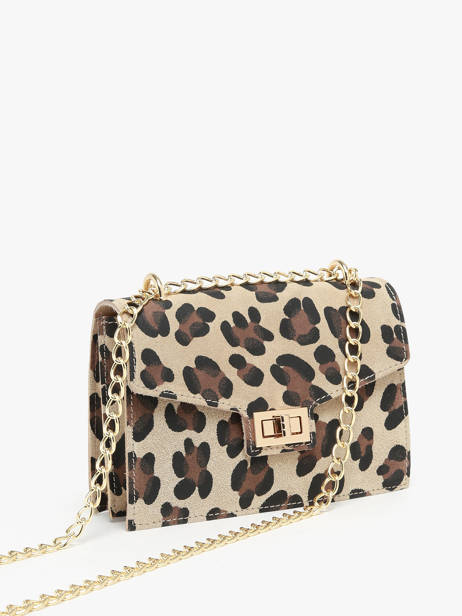 Shoulder Bag Velvet Leopardo Leather Milano Multicolor velvet leopardo VL21121 other view 2