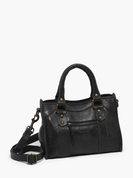 Shoulder Bag Cow Leather Basilic pepper Black cow BCOW72 other view 2