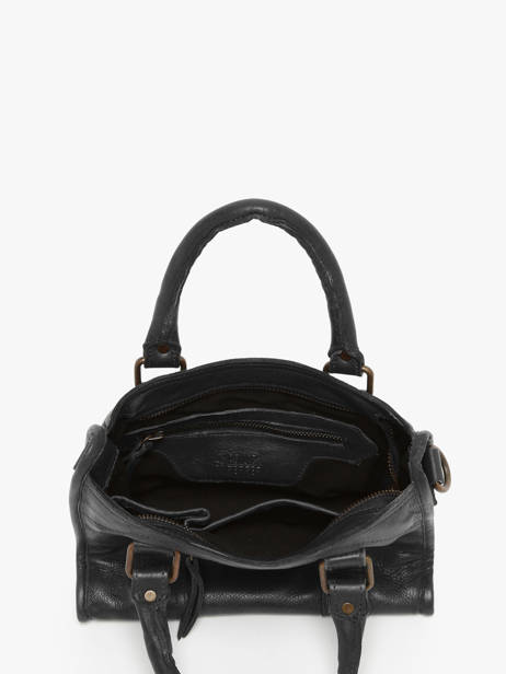 Shoulder Bag Cow Leather Basilic pepper Black cow BCOW72 other view 3