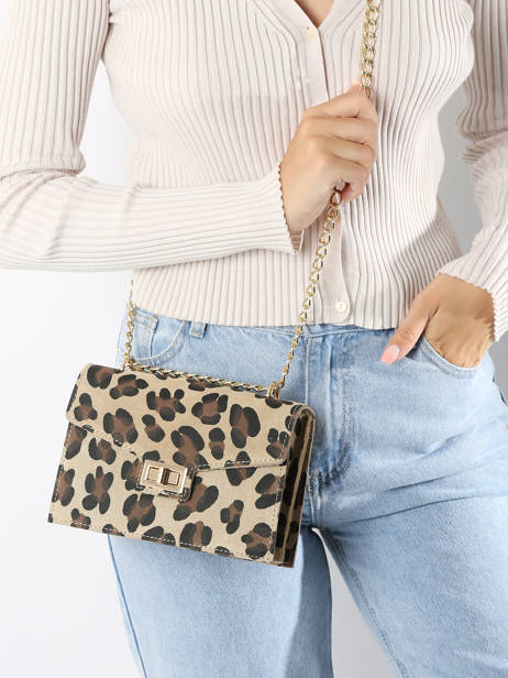 Shoulder Bag Velvet Leopardo Leather Milano Multicolor velvet leopardo VL21121 other view 1