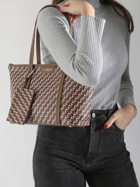 Sac Porté épaule Paris Miniprix Marron paris F8545 vue secondaire 1