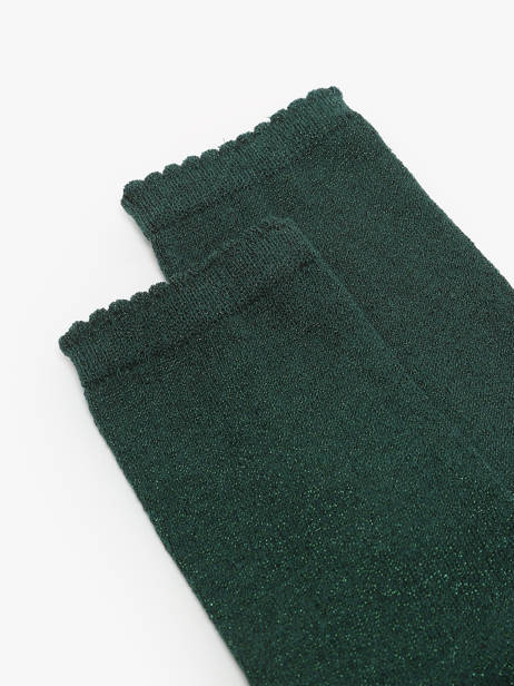 Chaussettes Pieces Vert girl 17078534 vue secondaire 1