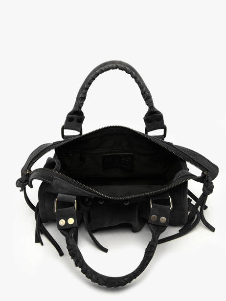 Shoulder Bag Velvet Leather Milano Black velvet VE24093 other view 3