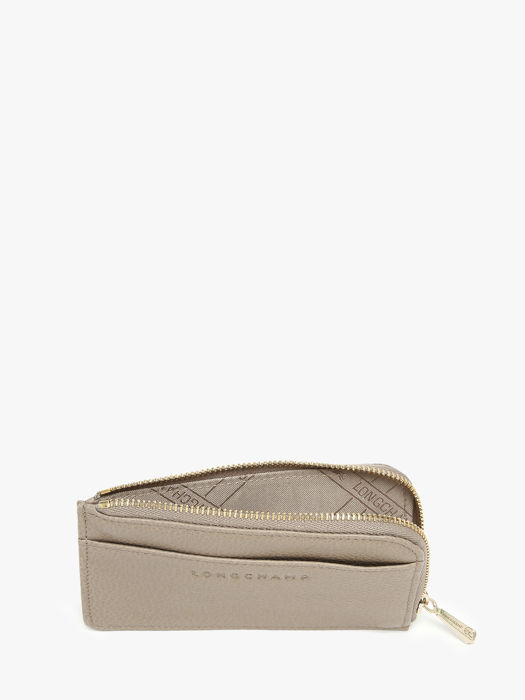 Longchamp Le foulonné Bill case / card case Gray