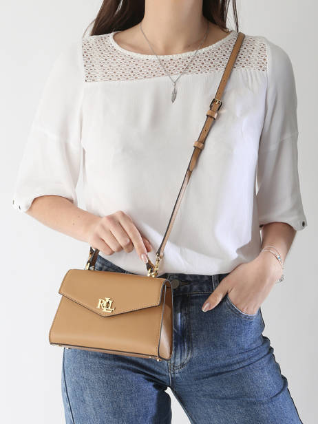 Sac à Main Farrah Cuir Lauren ralph lauren Beige farrah 31968761 vue secondaire 1