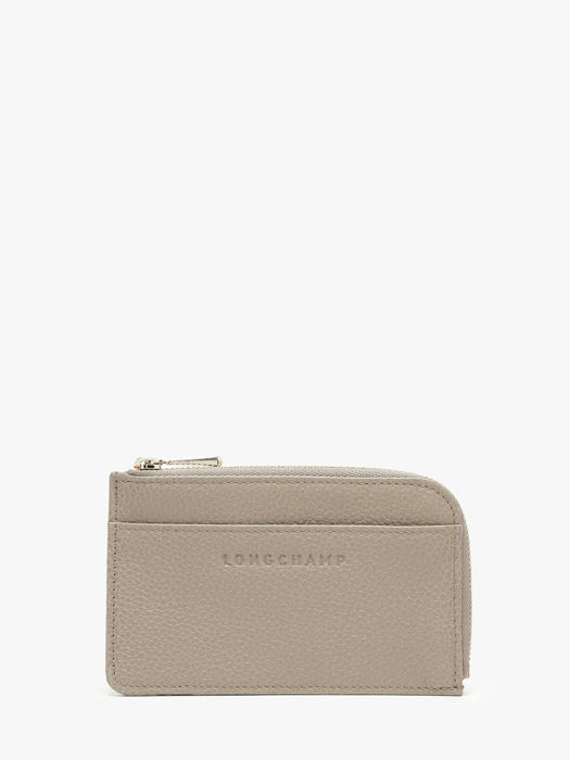 Longchamp Le foulonné Bill case / card case Gray