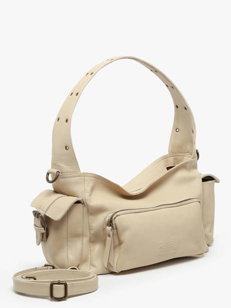 Shoulder Bag Cargo Leather Basilic pepper Beige cargo BCAR05 other view 2