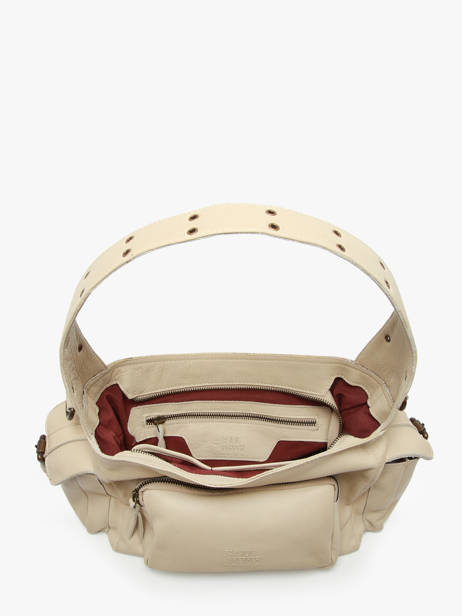 Shoulder Bag Cargo Leather Basilic pepper Beige cargo BCAR05 other view 3