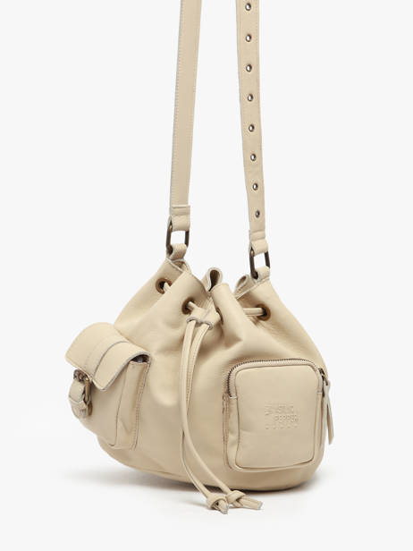 Crossbody Bag Cargo Leather Basilic pepper Beige cargo BCAR06 other view 2
