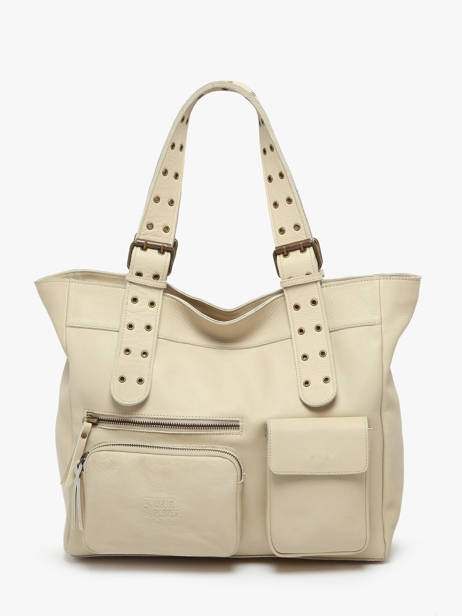 Handbag Cargo Leather Basilic pepper Beige cargo BCAR07