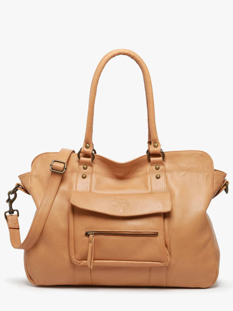 Shoulder Bag Cow Leather Basilic pepper Brown cow BCOW78