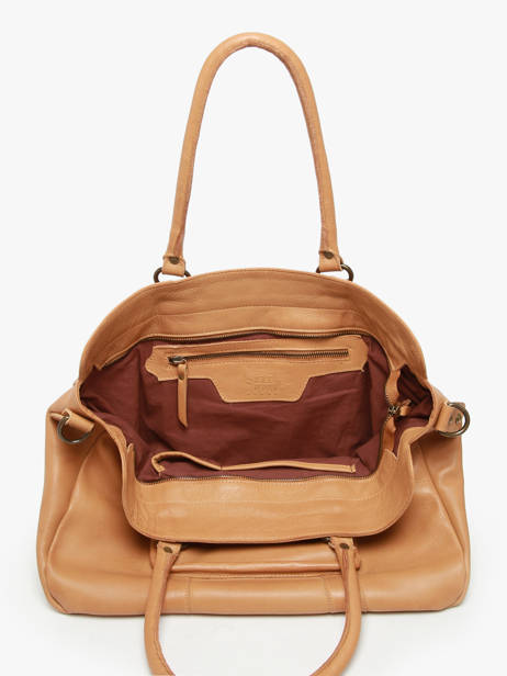 Shoulder Bag Cow Leather Basilic pepper Brown cow BCOW78 other view 3