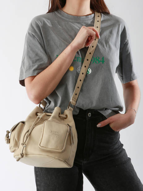 Crossbody Bag Cargo Leather Basilic pepper Beige cargo BCAR06 other view 1