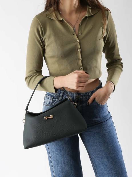 Leather Freesia Shoulder Bag Nathan baume Blue eden 4 other view 1