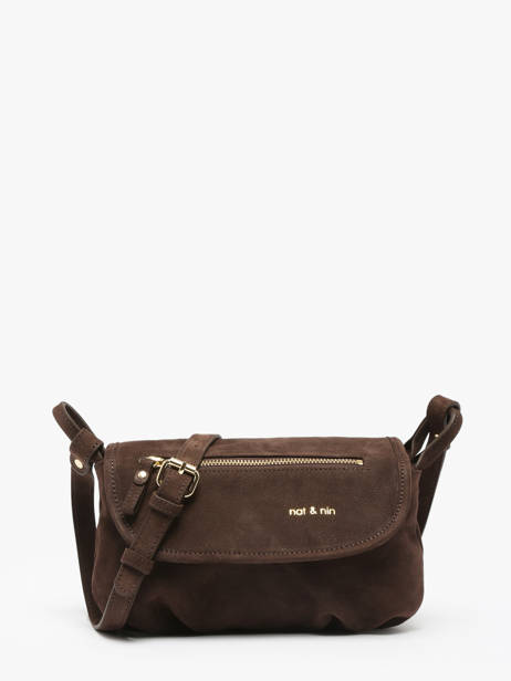 Sac Bandoulière Jenny Cuir Nat et nin Marron vintage JENNY