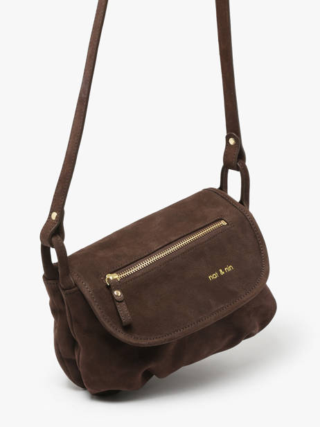 Sac Bandoulière Jenny Cuir Nat et nin Marron vintage JENNY vue secondaire 2