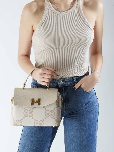 Satchel Signed Miniprix Beige signed 1 other view 1