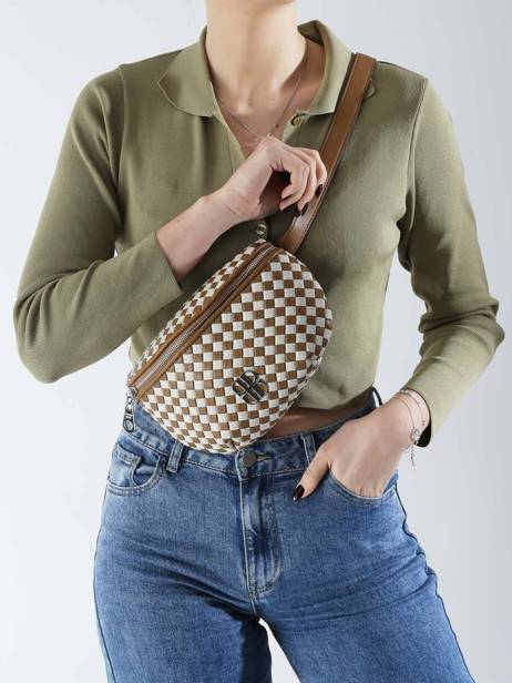 Braided Tessa Belt Bag Laurent david Beige ld bags 8 other view 1