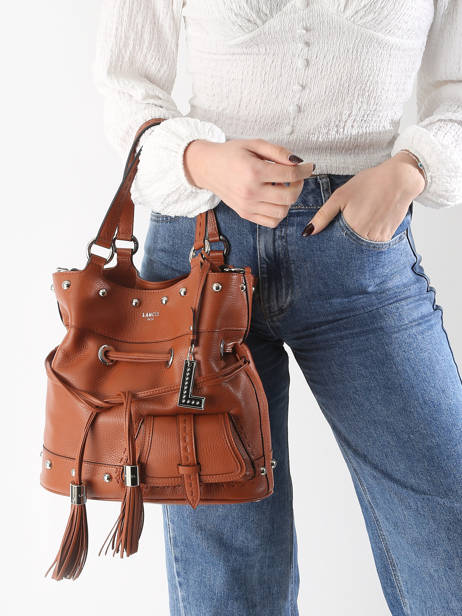 Sac Porté Main Premier Flirt Cuir Lancel Marron premier flirt A13381 vue secondaire 1