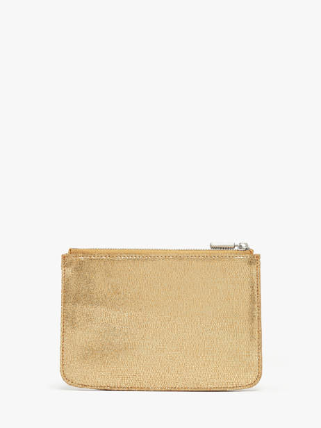 Coin Purse Leather Mila louise Gold vintage 23690RX other view 2