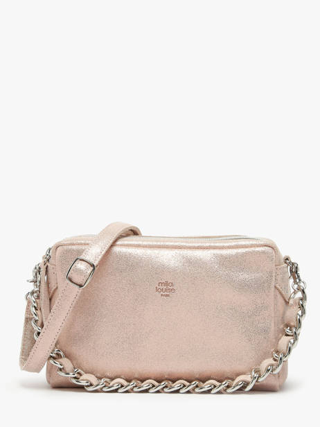 Crossbody Bag Vintage Leather Mila louise Pink vintage 23673X