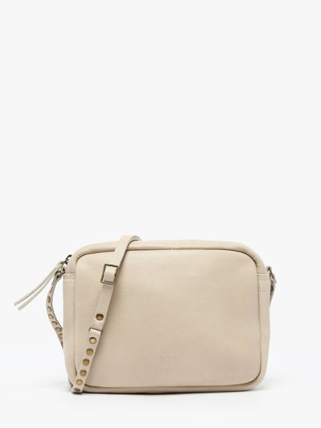 Shoulder Bag Leather Leather Biba Beige leather BET8L