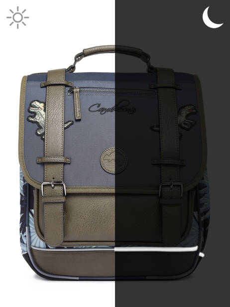 Sac à Dos 2 Compartiments Cameleon Gris vintage urban PBVBSD39 vue secondaire 8