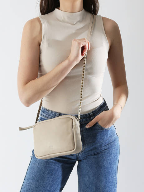 Shoulder Bag Leather Leather Biba Beige leather BET8L other view 1