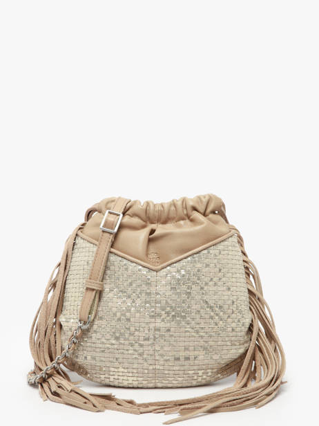 Shoulder Bag Vintage Leather Mila louise Beige vintage 3812WC