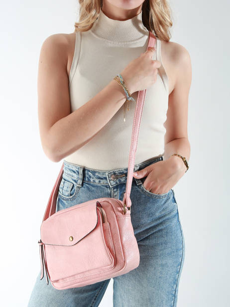 Sac Bandoulière Dea Miniprix Rose eva MD5212 vue secondaire 1