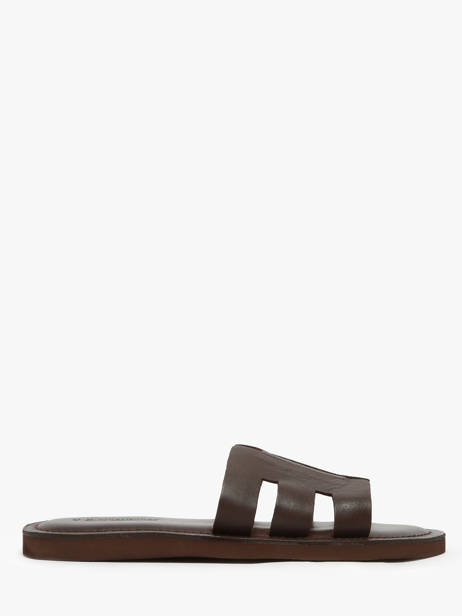 Slippers Emia In Leather Les tropeziennes Brown men EMIA
