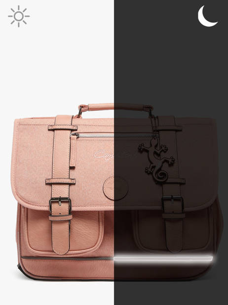 Cartable 3 Compartiments Cameleon Rose vintage color VIC-CA41 vue secondaire 7