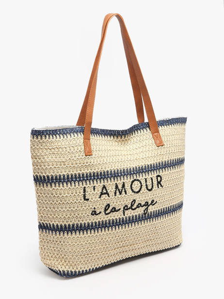 Sac Porté épaule Cabas Gerard pasquier Bleu cabas P25022 vue secondaire 2