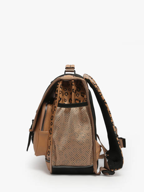 Cartable Vintage North Cameleon Marron vintage north CA38 vue secondaire 2