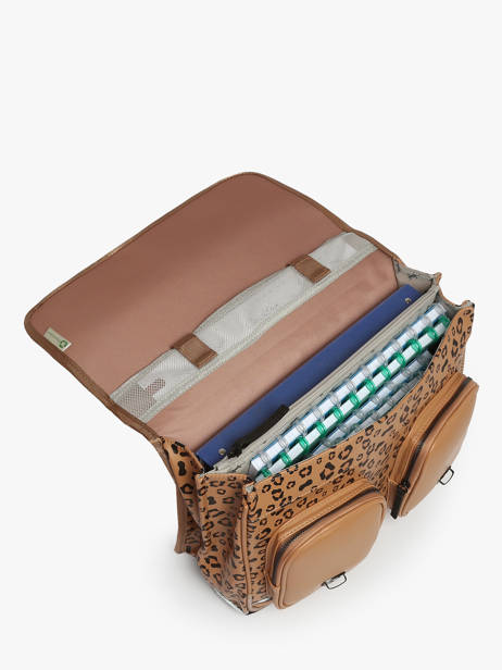Cartable Vintage North Cameleon Marron vintage north CA38 vue secondaire 3