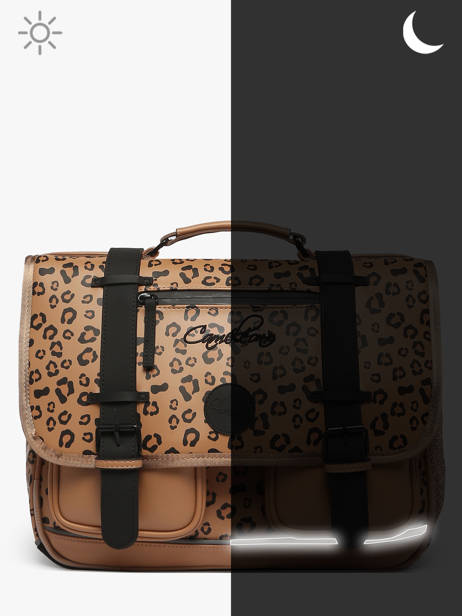 Cartable Vintage North Cameleon Marron vintage north CA38 vue secondaire 7