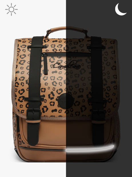 Sac à Dos Vintage North 2 Compartiments Cameleon Marron vintage north SD39 vue secondaire 7