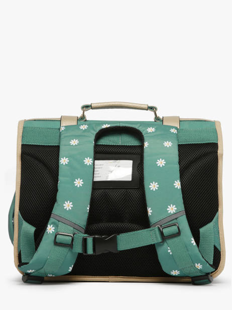 Cartable Enfant 2 Compartiments Cameleon Vert vintage fantasy CA38 vue secondaire 4