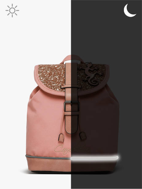 Sac à Dos 1 Compartiment Cameleon Rose vintage fantasy SD25 vue secondaire 6