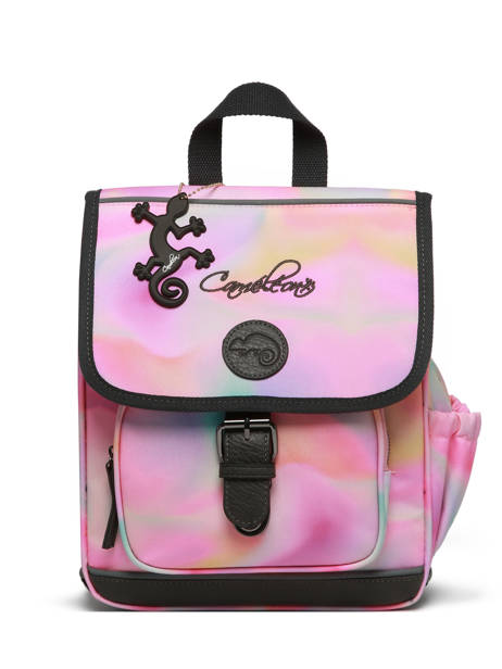 1 Compartment Backpack Cameleon Pink vintage fantasy SD30 other view 6