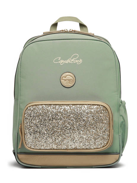 2-compartment Backpack Cameleon Green vintage fantasy SO40 other view 6