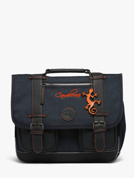 Cartable Enfant 2 Compartiments Cameleon Bleu vintage urban CA35